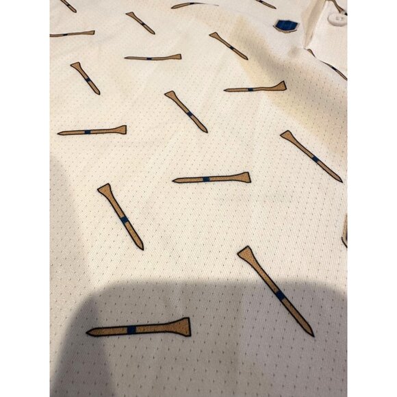 Adidas Men’s XL Golf Polo Shirt – Golf Tee All Over Print - Picture 9 of 10